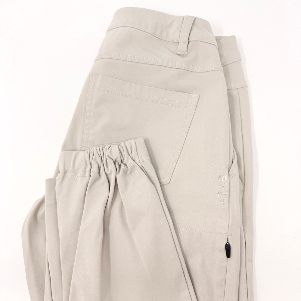 BYLT Premium Basics Everyday Jogger Pant Tan Khaki Slim Fit Mens Size 30x28